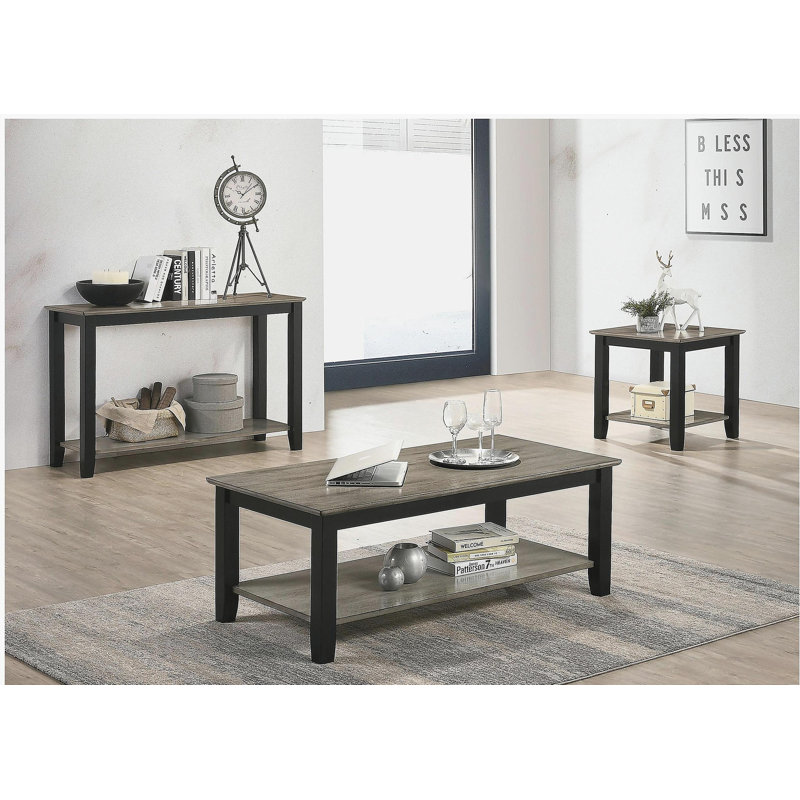 Table de bout simple en bois d'hévéa