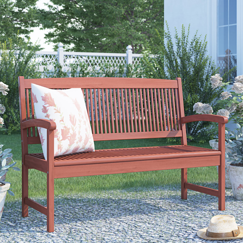 Stockholm Wood Outdoor Bench, 120 cm x 46 cm
