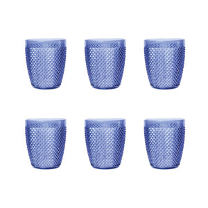 Assiette Creuse Excelsa Diamond En Verre Argenté – Diamètre 20 Cm, Passe Lave-Vaisselle