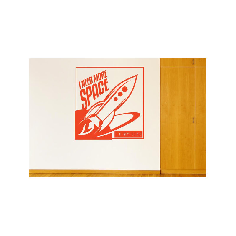 Non-Wall Damaging Wall Decal, Orange
