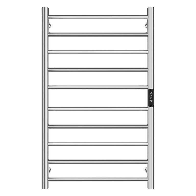 Electric Towel Warmer Wall Mount Heated Towel Rack 304 Stainless Steel, Mirror Polished
