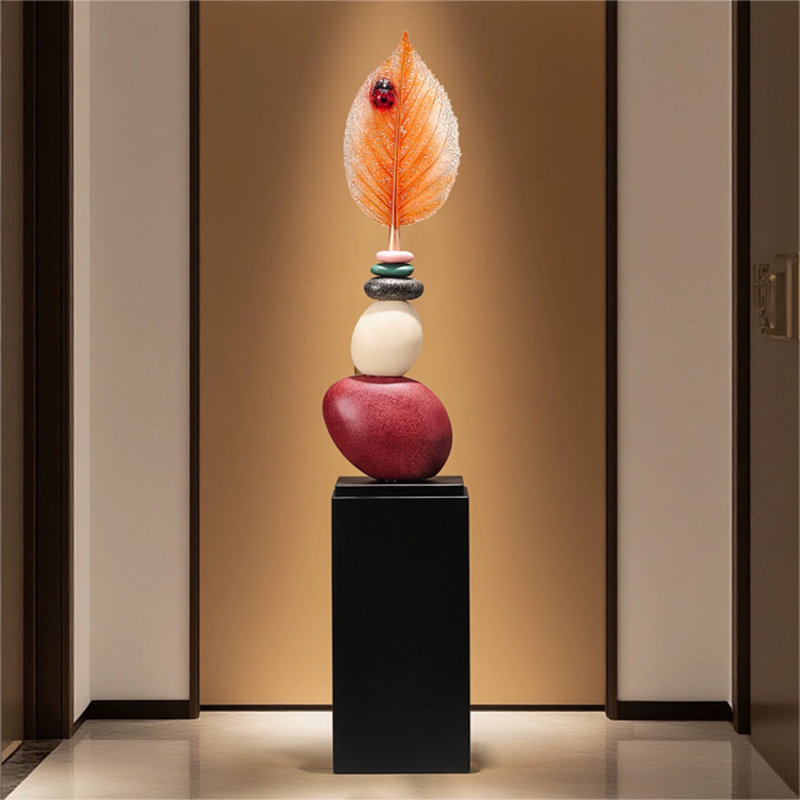 Modern Resin  Solid Wood Finial Decorative Object
