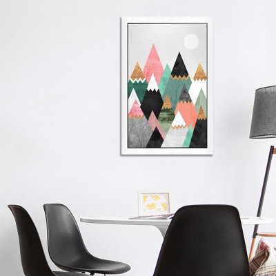 Pretty Mountains - Floater Frame Print on Canvas