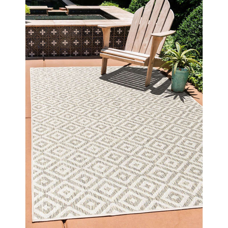 Outdoor Destiny Area Rug Earth Color, Rectangle 6' x 9'