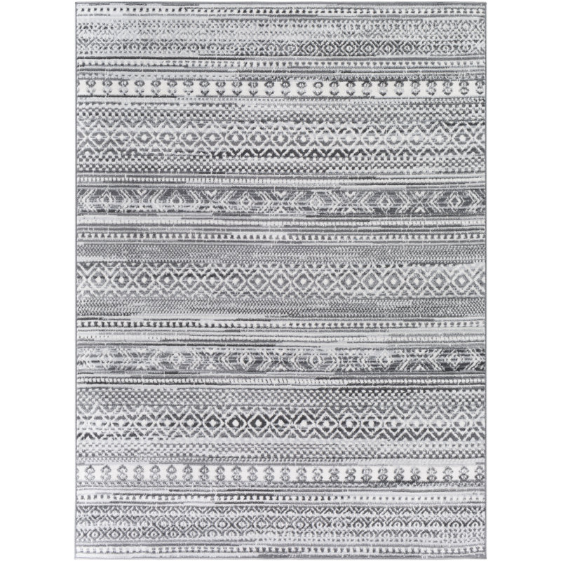 Lipson Geometric Indoor Rug, Rectangle 6'7" x 9'