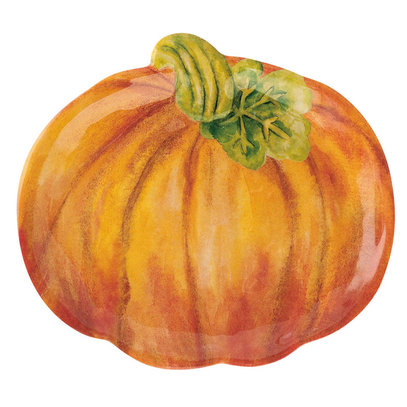 Tumlin Pumpkin 7" Melamine Appetizer Plate