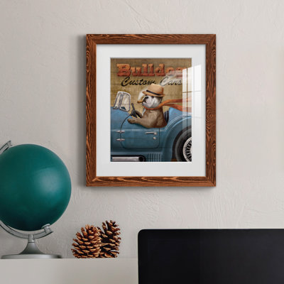 Bulldog, voitures personnalisées, cadre photo
