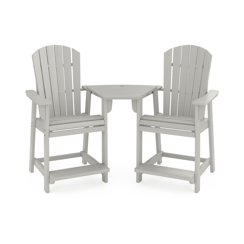 Banc d'extérieur Eberle Ocean View, Gris héron