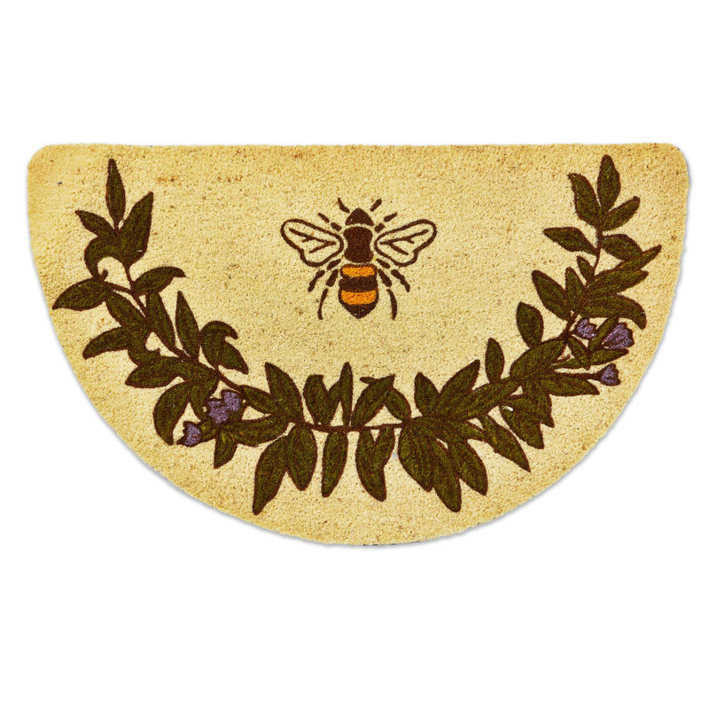 Bee Shaped Pvc Coir Mat