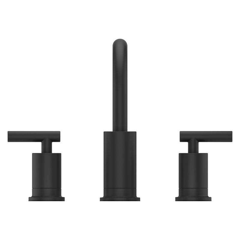 Contempra 8 in Widespread Bathroom Faucet, Matte Black