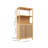 Freestanding Bamboo Storage Cabinet with Adjustable Shelving for Bathroom and Living Room