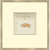 Pig - Sm. Mennonite Ledger Drawing Giclee Print by Soicher Marin Archives