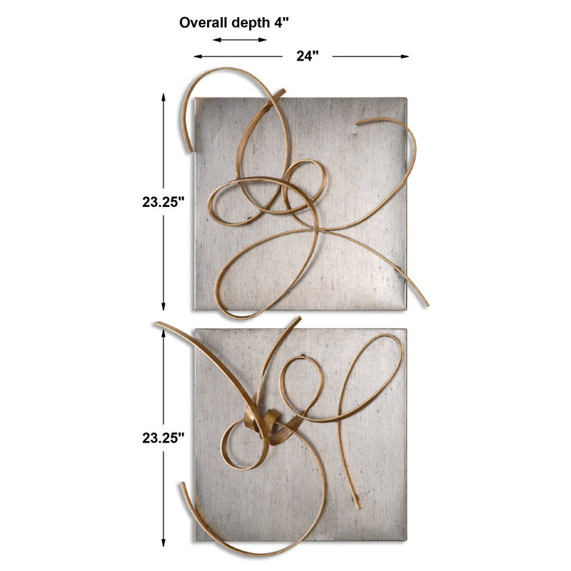 Handmade Modern Abstract Wall Decor on Metal