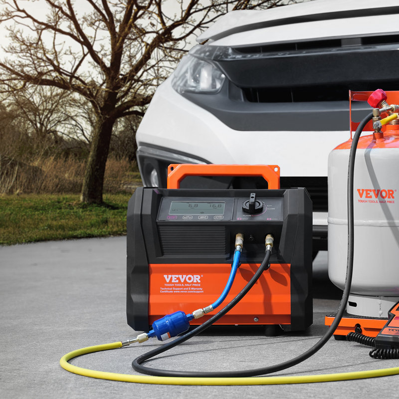 Machine de récupération de réfrigérant, machine de récupération de courant alternatif portatif à double cylindre de 1 HP avec 3000 tr / min