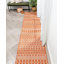 Tapis intérieur / extérieur orange Marshanna-60394654