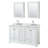 Deborah 60'' Double Bathroom Vanity with Marble Top-23113253-97759091