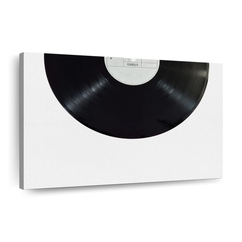 Impression sur toile sur disque vinyle, L 8 po x H 12 po