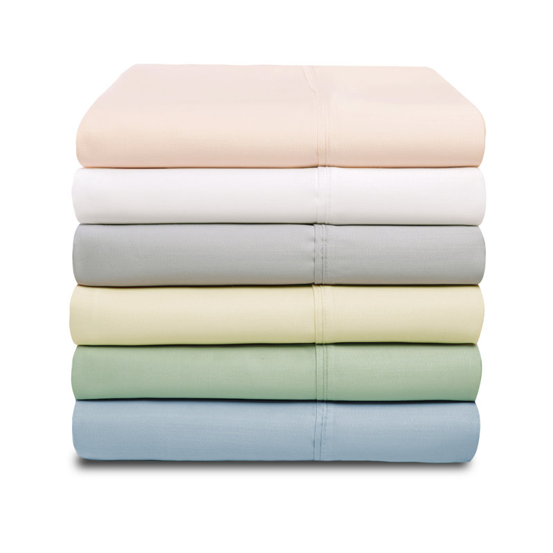 Ensemble de taie d'oreiller unie à densité de tissage 1000 fils, Très grand lit, Blanc