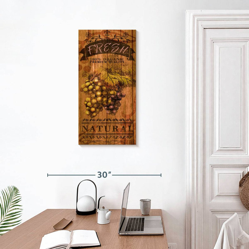 «Red Poppy Field Pop», reproduction sur toile, H 30 po x l 15 po x P 1,25 po