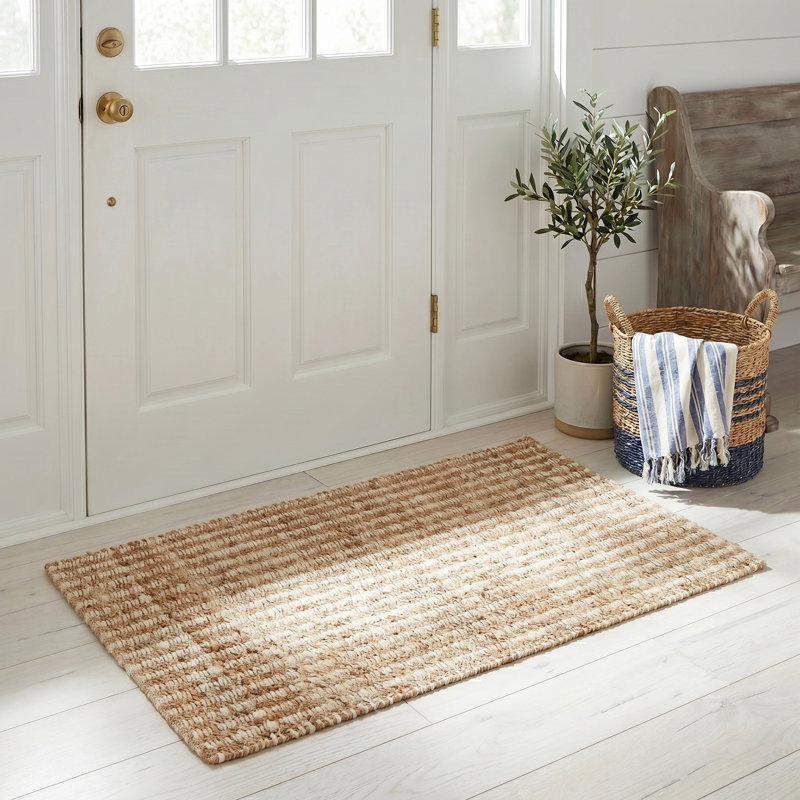 Tapis ivoire tissé à la main Chester, Rectangle 2 pi 3 po x 4 pi