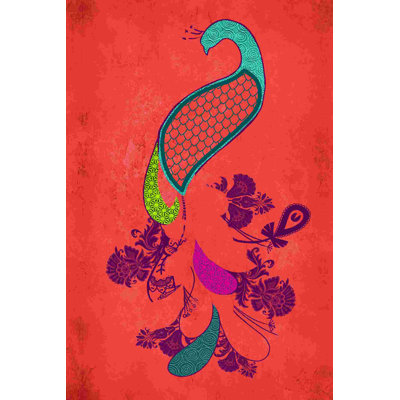 Boho Peacock - peinture sur toile tendue