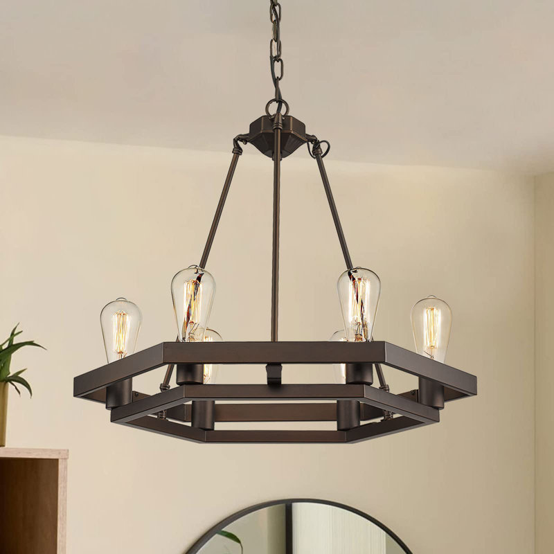 Luminaire suspendu à 6 lumières Ryegate