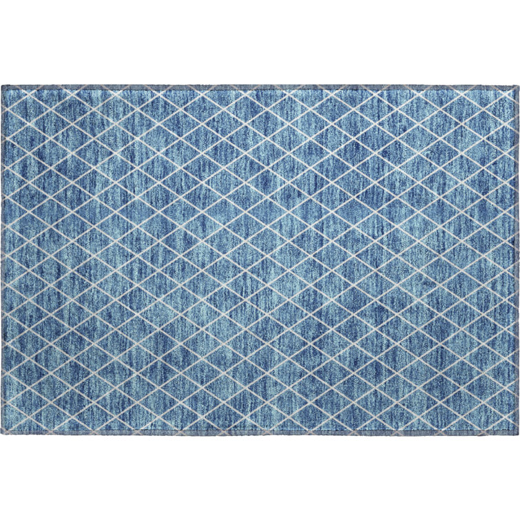 Premium Machine Washable Prisco Denim Rug