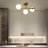 3-Light Glass Semi Flush Mount