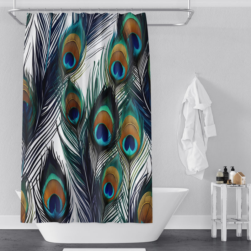 Habil Animal Print Shower Curtain, 83" H x 70" W