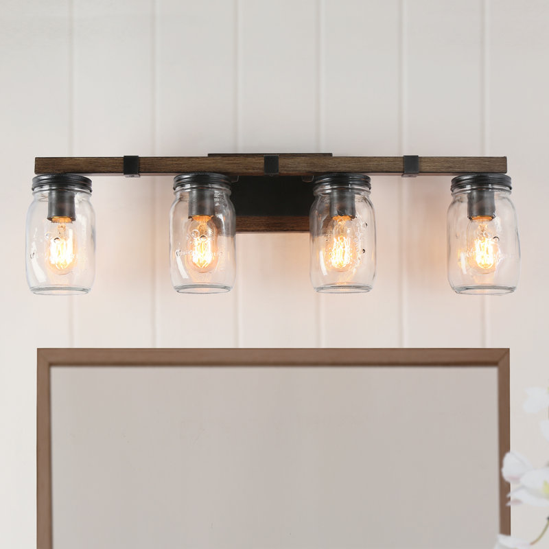 Laila Dimmable Modern Farmhouse Bathroom Vanity Light ETL Certified ( Not Pure Black Finish), 4