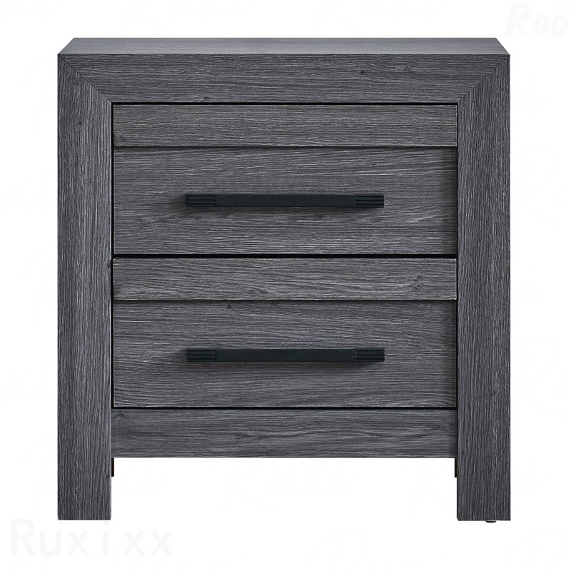 Table de chevet grise