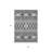 3' X 5' Gray Charcoal And Silver Southwestern Washable Indoor Outdoor Area Rug