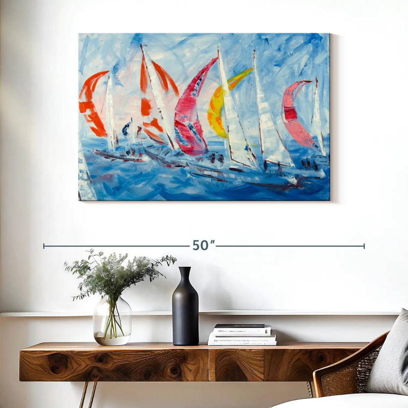 Aletra Sailing, 26" H x 39" W
