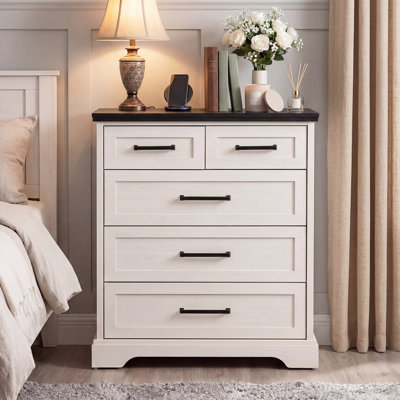 Commode 5 tiroirs 31 po avec anti-basculement