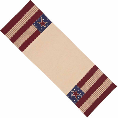 Call Striped 100% Cotton Table Runner