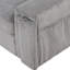 Canapé-lit modulaire sophistiqué avec sacs de rangement et caractéristiques pour tasses - 3 sièges gris-1127303178-1127303181