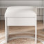 Table de coiffeuse avec miroir, lumières à DEL, prise de courant et support pour sèche-cheveux - Mobilier de chambre à coucher blanc Tiroirs peu encombrants Éclairage à trois modes réglables de style américain pour un rangement facile-131095134