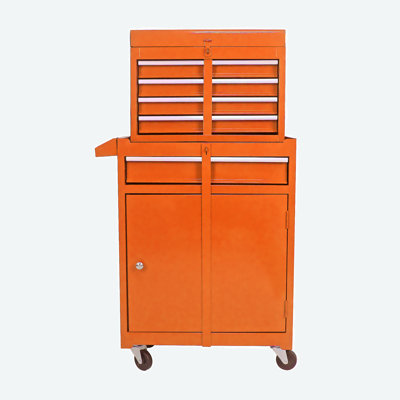 Coffre à outils amovible à 22 tiroirs de 22,95 po avec armoire inférieure et une tablette réglable