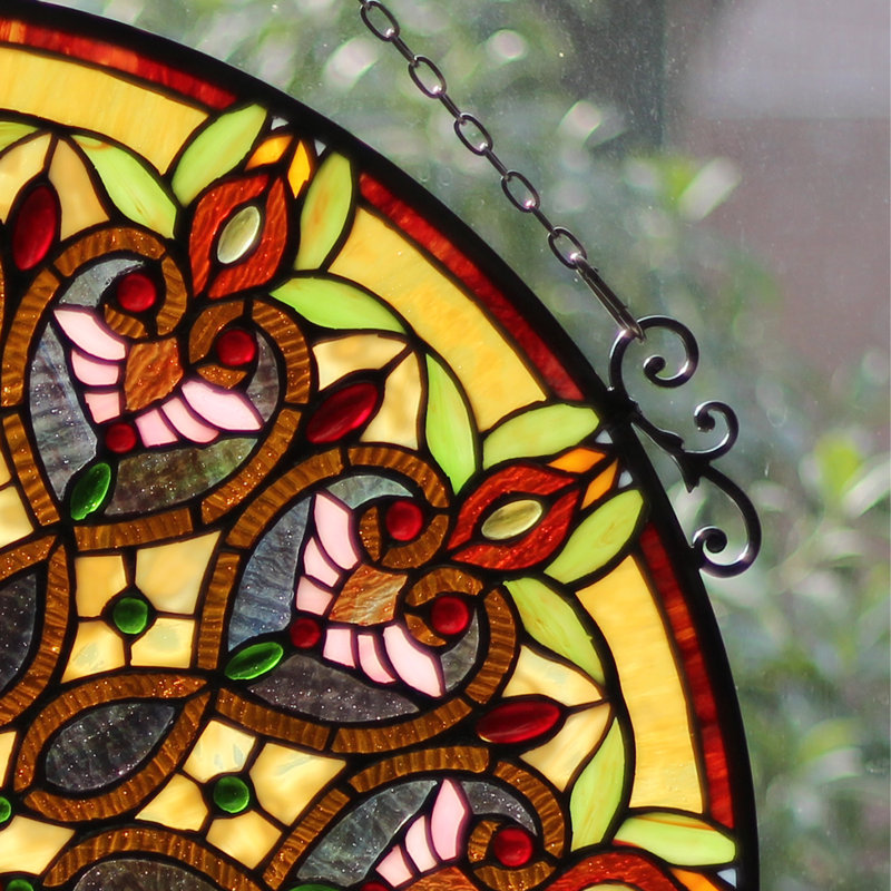 Kaukauna Abstract Window Panel, Yellow