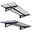 Étagère de rangement pour garage, paquet de 2, 4 tablettes de garage robustes de 1 pi à fixation murale