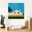  «Sunkissed Suburbia 5» par Jan Weiss, art mural sur toile, 18 po x 18 po
