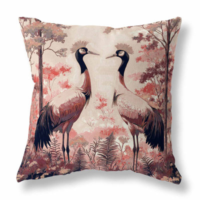 Autumnal Cranes Indoor/Outdoor Pillow