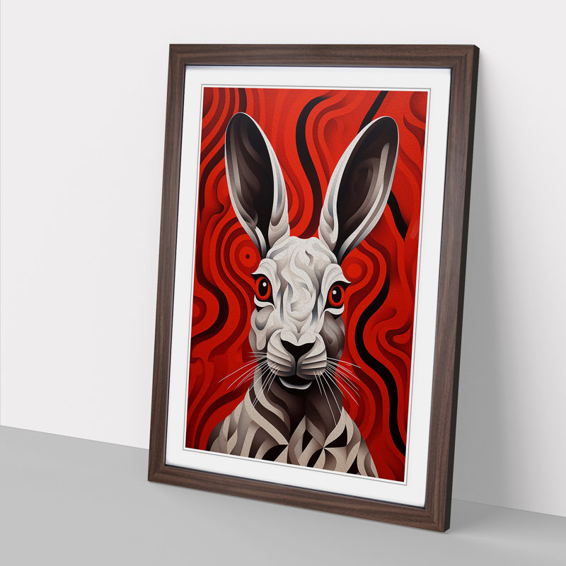 Hare Op No.2 - Framed Print