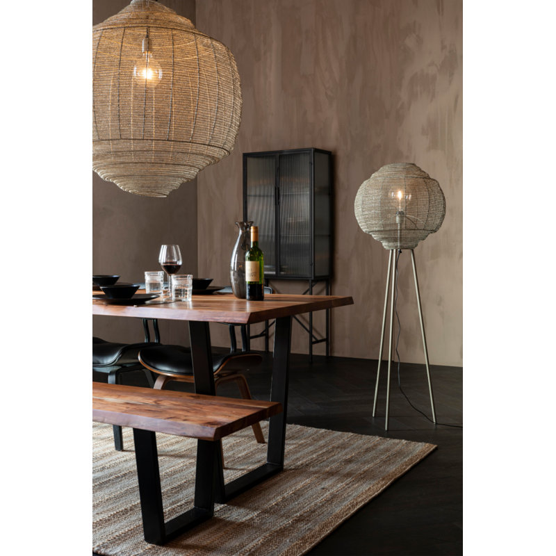 Lampe sur pied 56 po Meezan, gris, gris