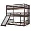 Ensemble de lit superposé en métal avec lit gigogne, style contemporain, structure en fer-2143208832