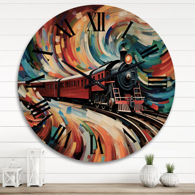 Horloge murale en bois massif Nerik