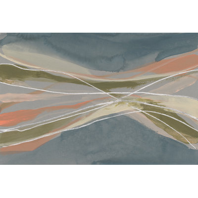 «Pastel Undulation I» par Jennifer Goldberger, peinture sur toile tendue