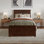  Lit plateforme en bois massif Nantucket avec pied et gigogne assortis