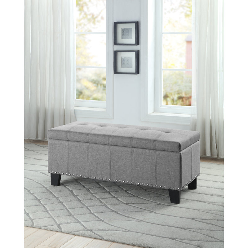 Banc de rangement Janyce, gris