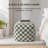 Marta 20" Sage Checkered Upholstered Pouf Ottoman-117292684